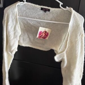 Angel Kiss Women's Cream Shrug